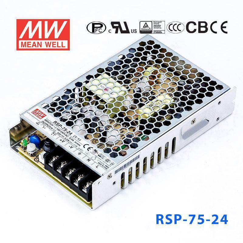Mean Well RSP-75-24 Power Supply 75W 24V