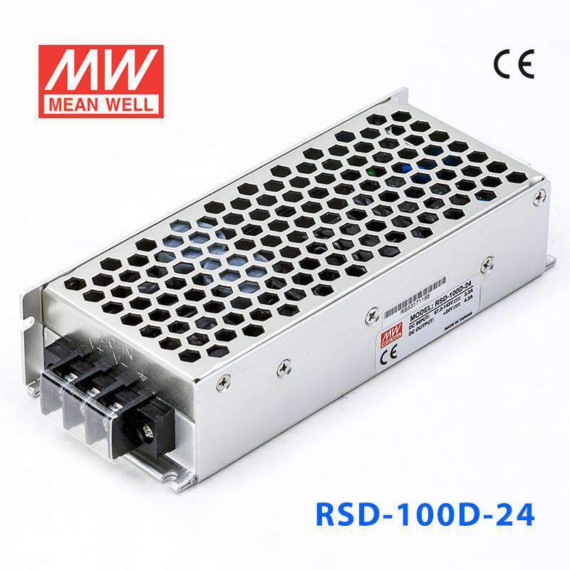Mean Well RSD-100D-24 DC-DC Converter - 100.8W - 67.2~143V in 24V out 4.2A