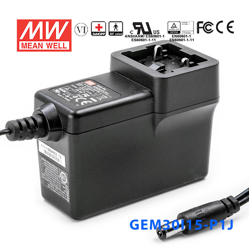 Mean Well GEM30I15-P1J Power Supply 30W 15V 2A