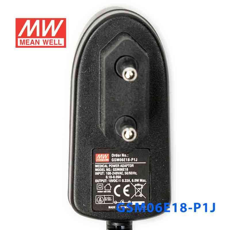 Mean Well GSM06E18-P1J Power Supply 06W 18V 330mA