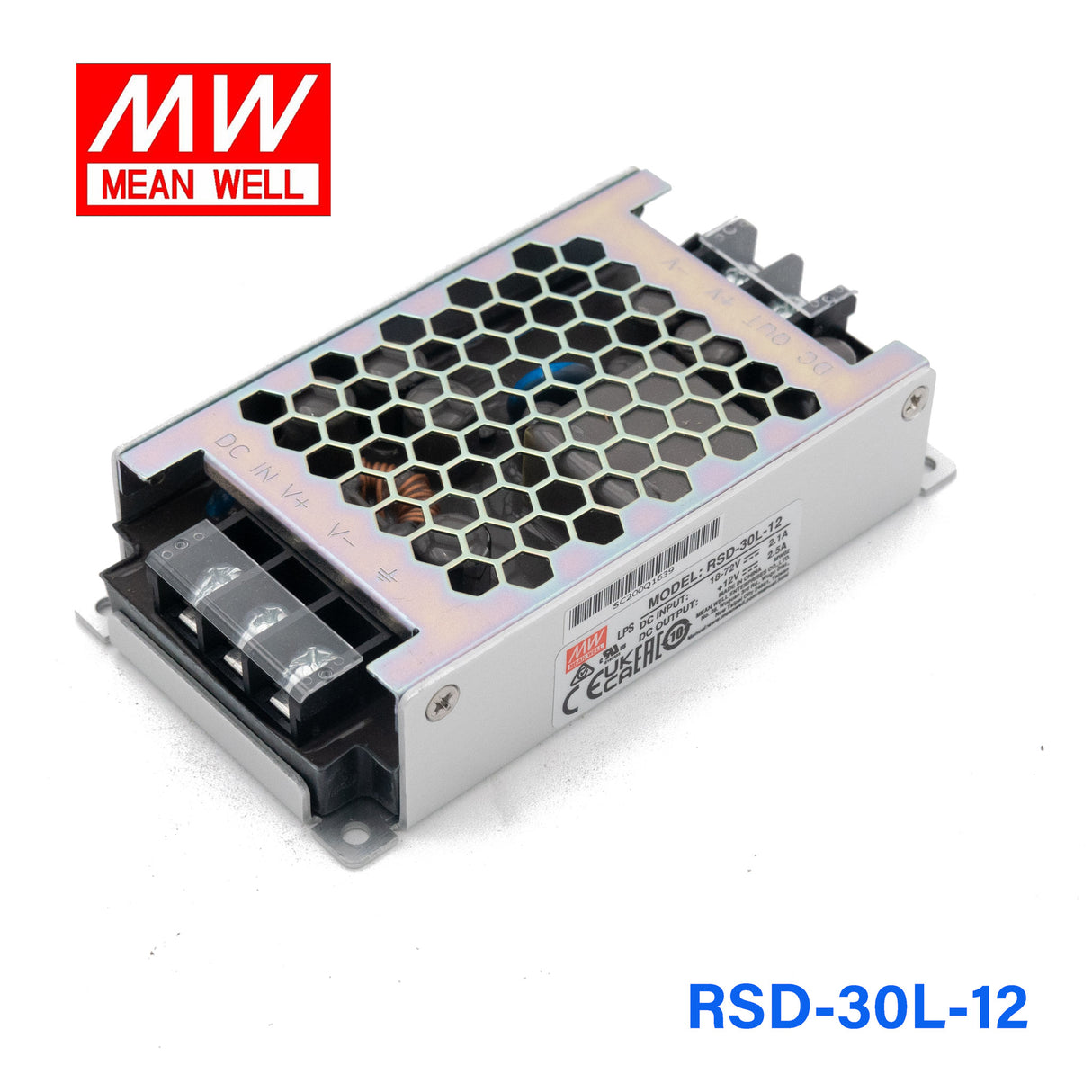 Mean Well RSD-30L-12 DC-DC Converter - 30W - 18~72V in 12V out 2.5A