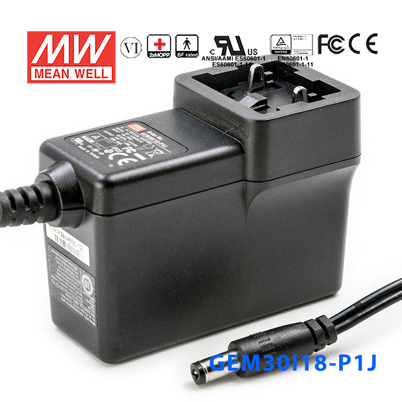 Mean Well GEM30I18-P1J Power Supply 30W 18V 1.66A