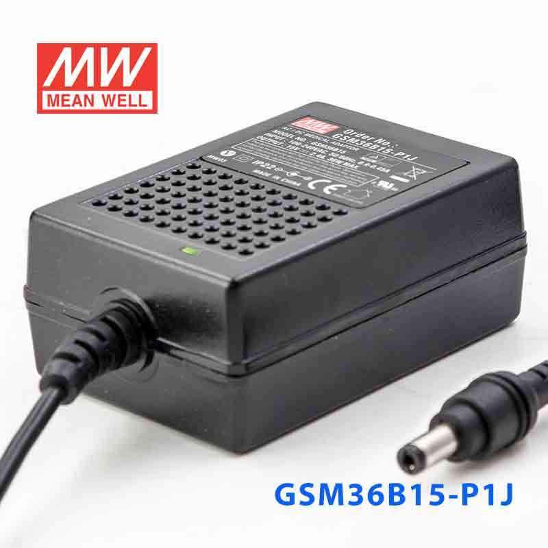 Mean Well GSM36B15-P1J Power Supply 36W 15V 2.4A - PHOTO 1