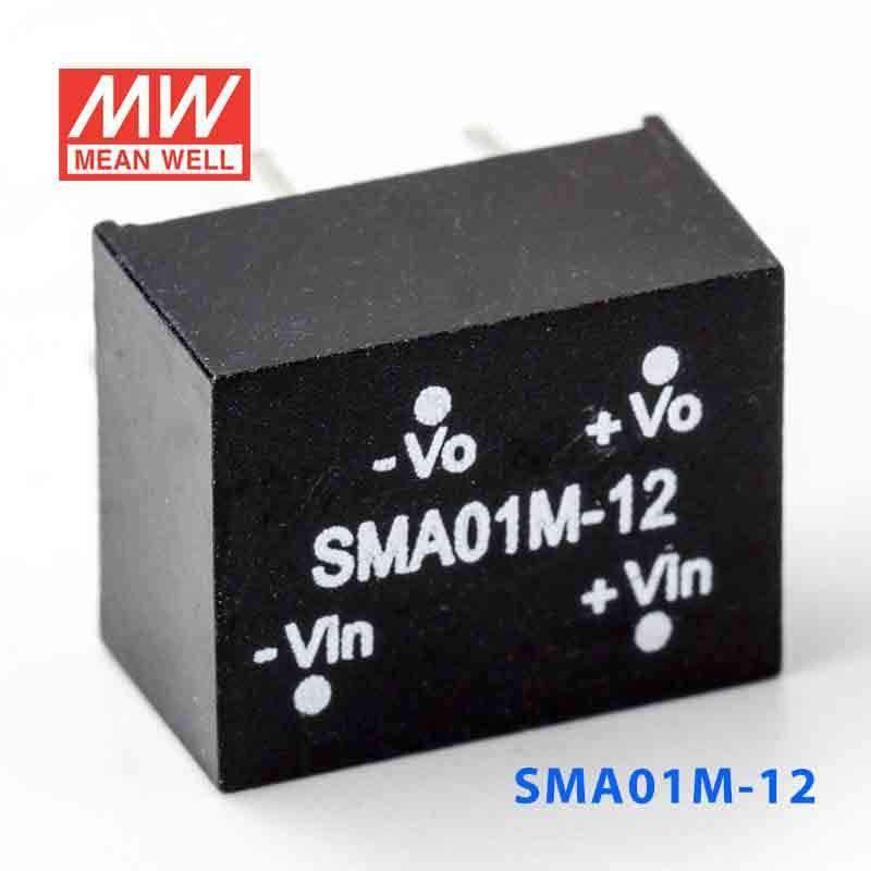 Mean Well SMA01M-12 DC-DC Converter - 1W - 10.8~13.2V in 12V out 84mA - PHOTO 3