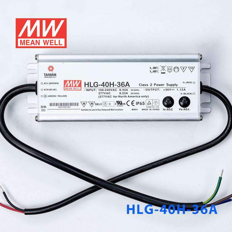 Mean Well HLG-40H-36A Power Supply 40W 36V - Adjustable 1.12A - PHOTO 2