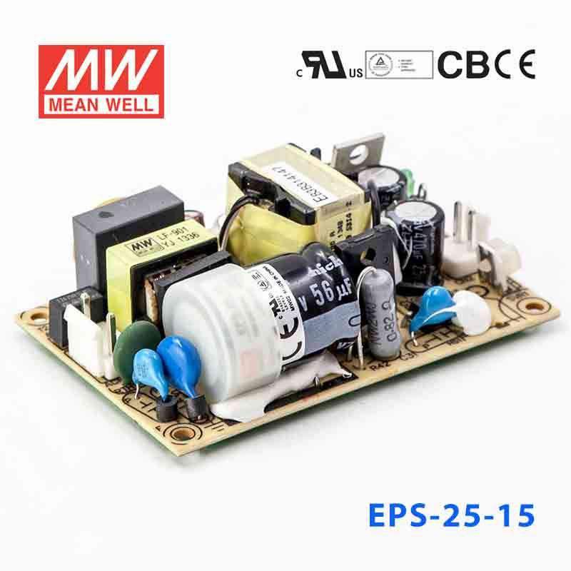 Mean Well EPS-25-15 Power Supply 25W 15V