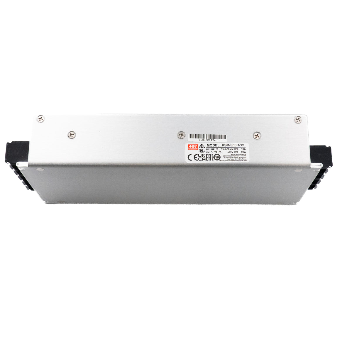 Mean Well RSD-300C-12 DC-DC Converter - 201.6W - 33.6~62.4V in 12V out 22.5A - PHOTO 1