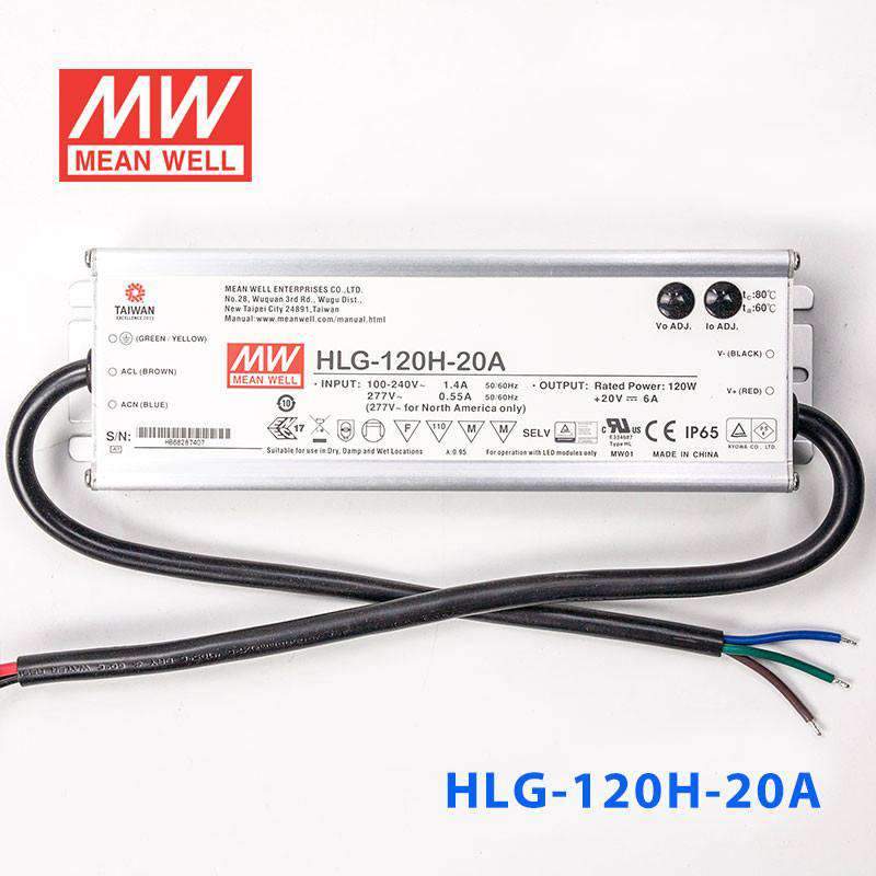 Mean Well HLG-120H-20A Power Supply 120W 20V - Adjustable 6A - PHOTO 2