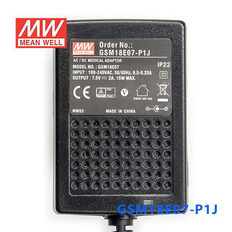 Mean Well GSM18E07-P1J Power Supply 15W 7.5V 2A - PHOTO 2