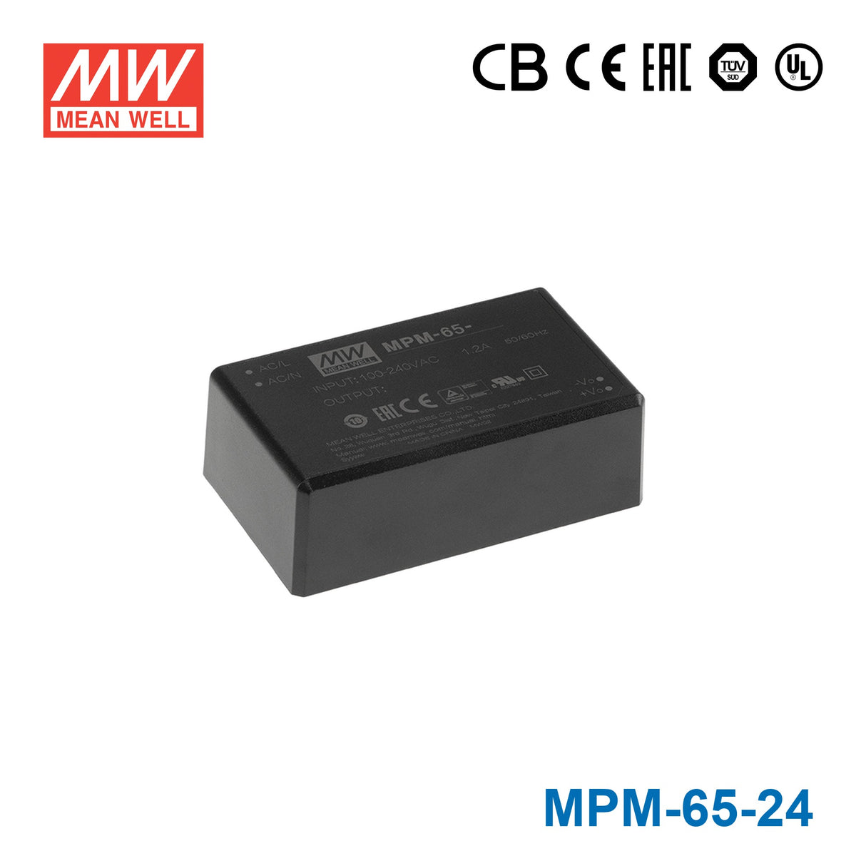 Mean Well MPM-65-24 Power Supply 65W 24V 2.71A