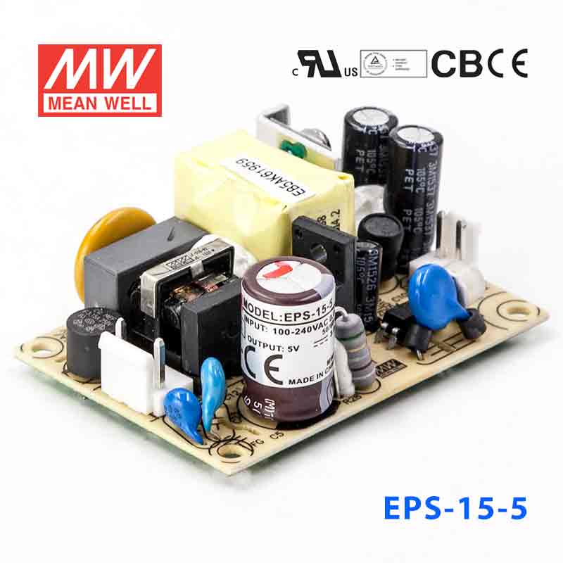 Mean Well EPS-15-5 Power Supply 15W 5V 3A