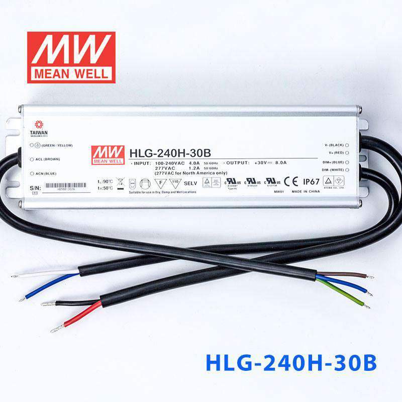 Mean Well HLG-240H-30B Power Supply 240W 30V- Dimmable 8A - PHOTO 2