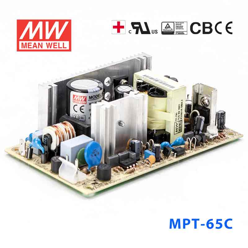 Mean Well MPT-65C Power Supply 65W 5V 15V -15V 5.5A