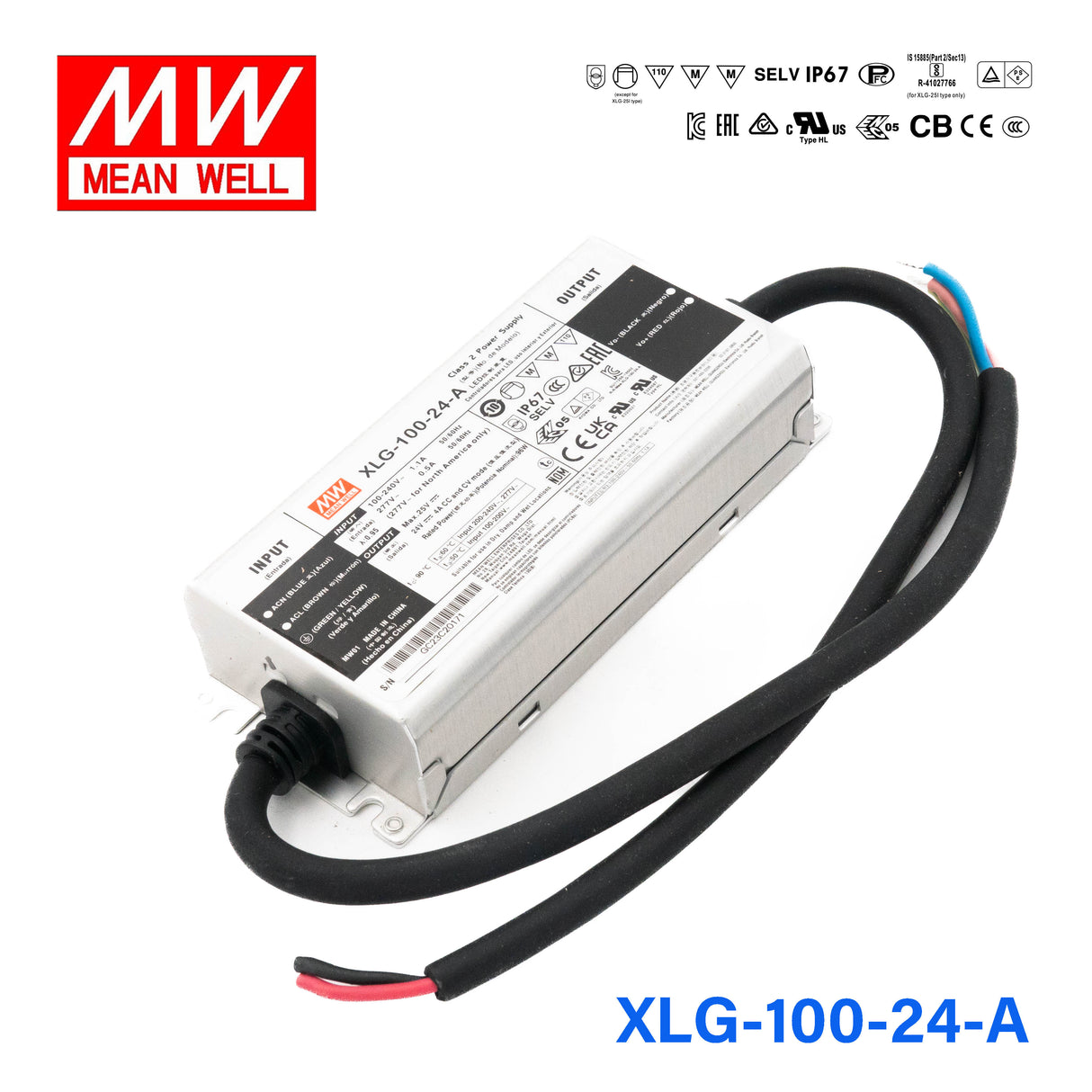 Mean Well XLG-100-24-A Power Supply 100W 24V - Adjustable 4A