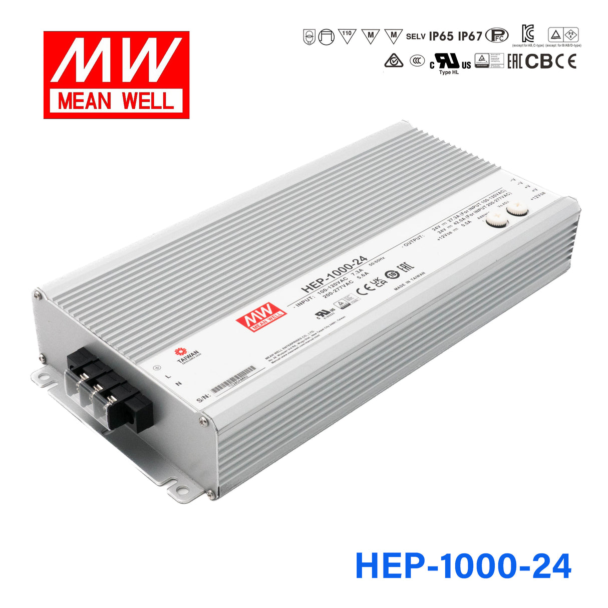 Mean Well HEP-1000-24 Power Supply 1008W 24V 42A