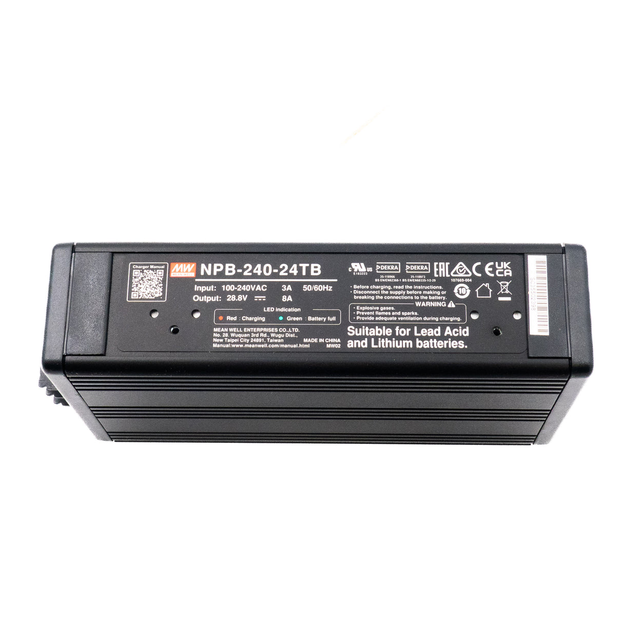 Mean Well NPB-240-24TB Battery Charger 240W 24V Terminal Block 8A - PHOTO 1
