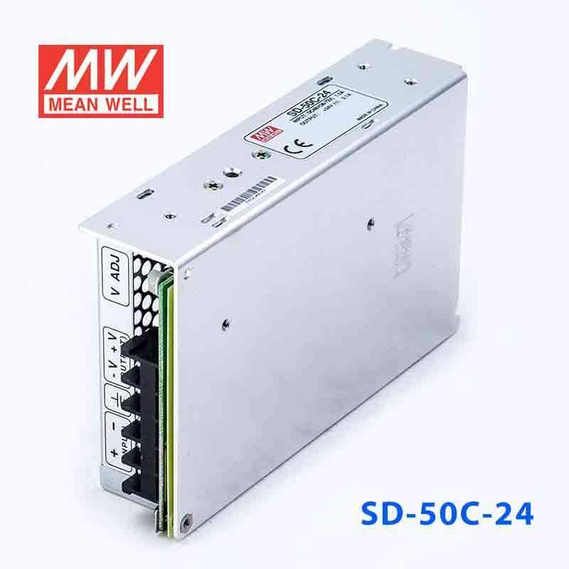 Mean Well SD-50C-24 DC-DC Converter - 50W - 36~72V in 24V out 2.1A - PHOTO 1
