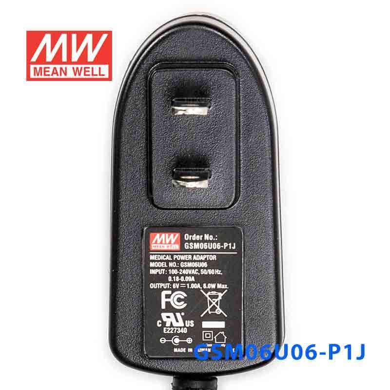 Mean Well GSM06U06-P1J Power Supply 06W 6V - PHOTO 2
