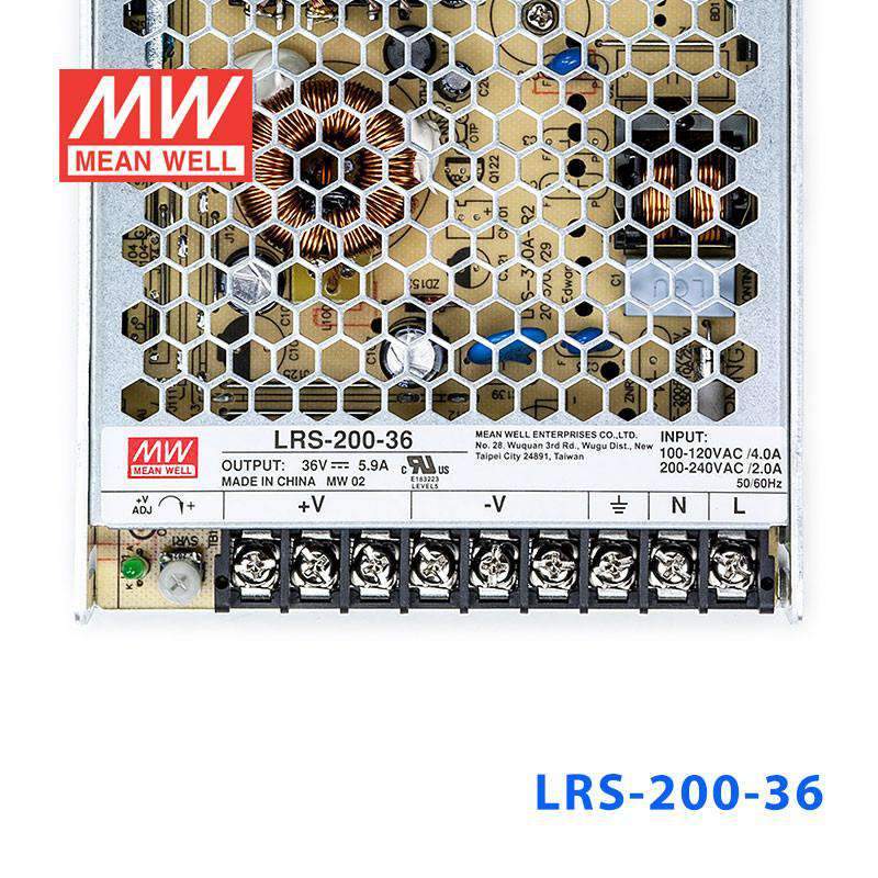 Mean Well LRS-200-36 Power Supply 200W 36V 5.9A - PHOTO 2