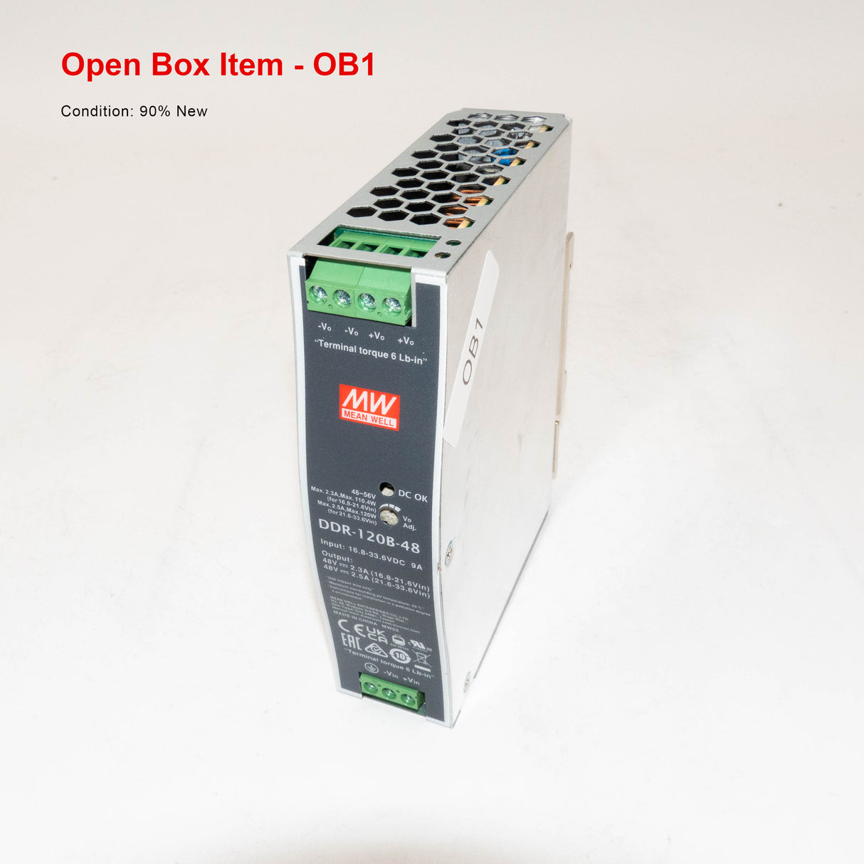 Mean Well DDR-120B-48 DC-DC Converter - 120W - Open Box