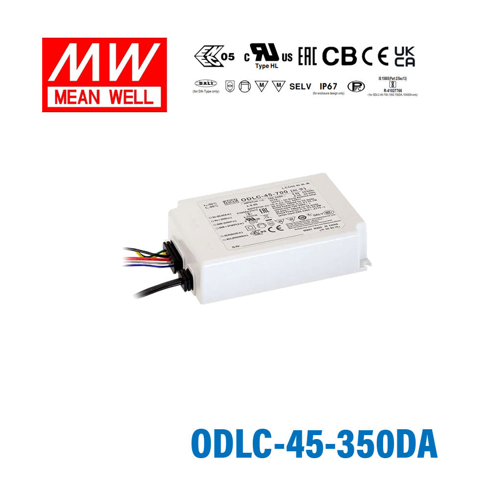 Mean Well ODLC-45-350DA Power Supply 45W 350mA, DALI