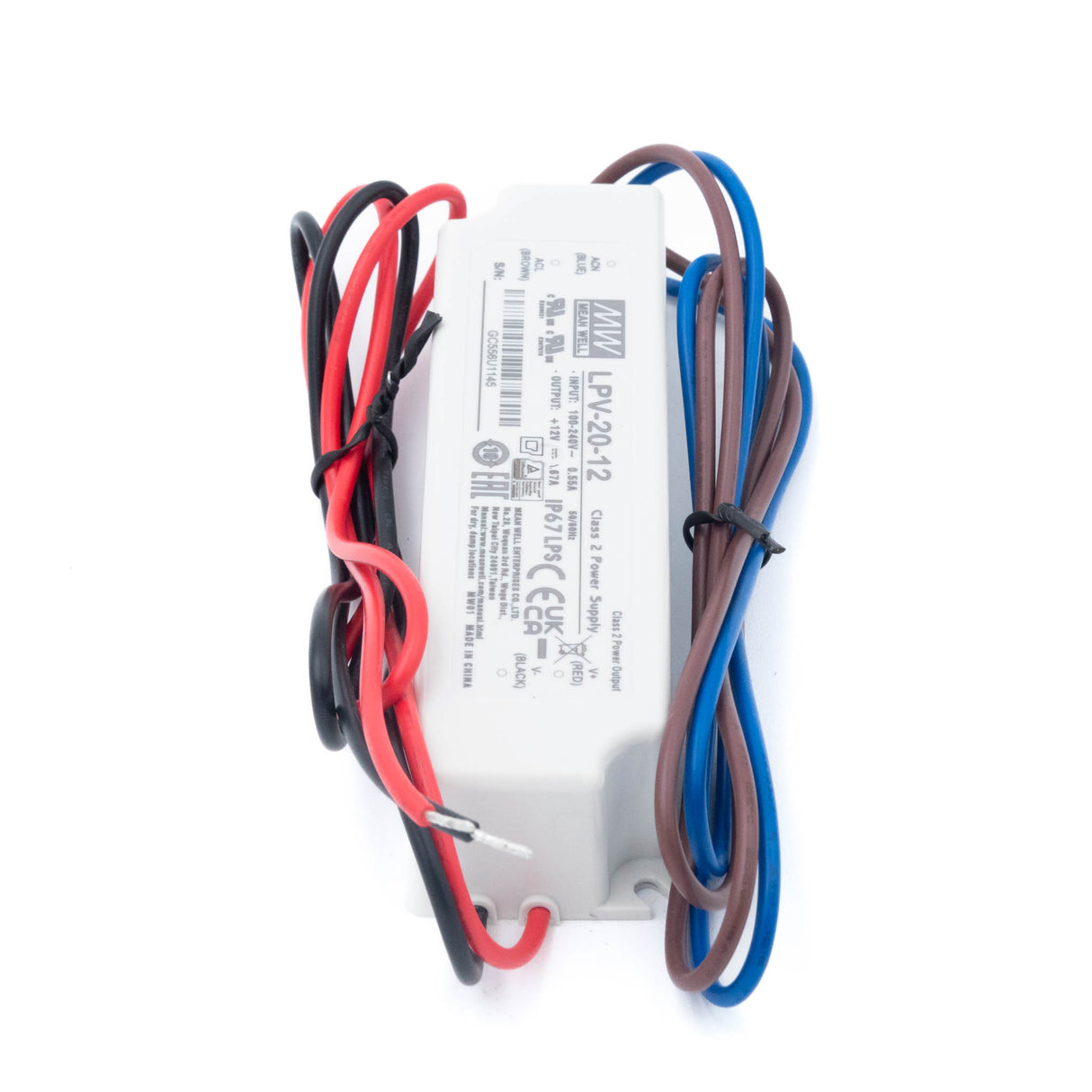 Mean Well LPV-20-24 LED Driver — 20.2W 24V 0.84A IP67 Waterproof - PHOTO 2