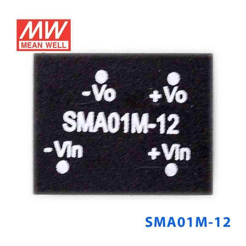 Mean Well SMA01M-12 DC-DC Converter - 1W - 10.8~13.2V in 12V out 84mA - PHOTO 2