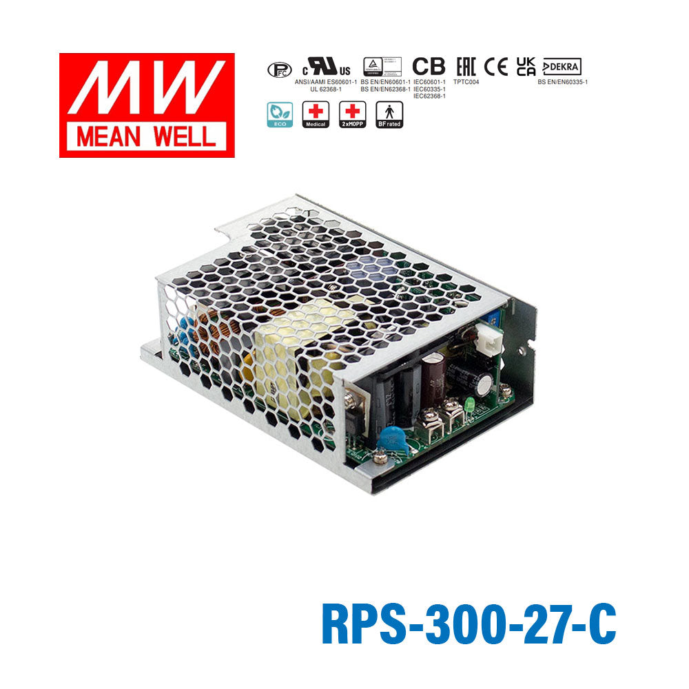 Mean Well RPS-300-27-C Green Power Supply W 27V 7.4A - Medical Power Supply