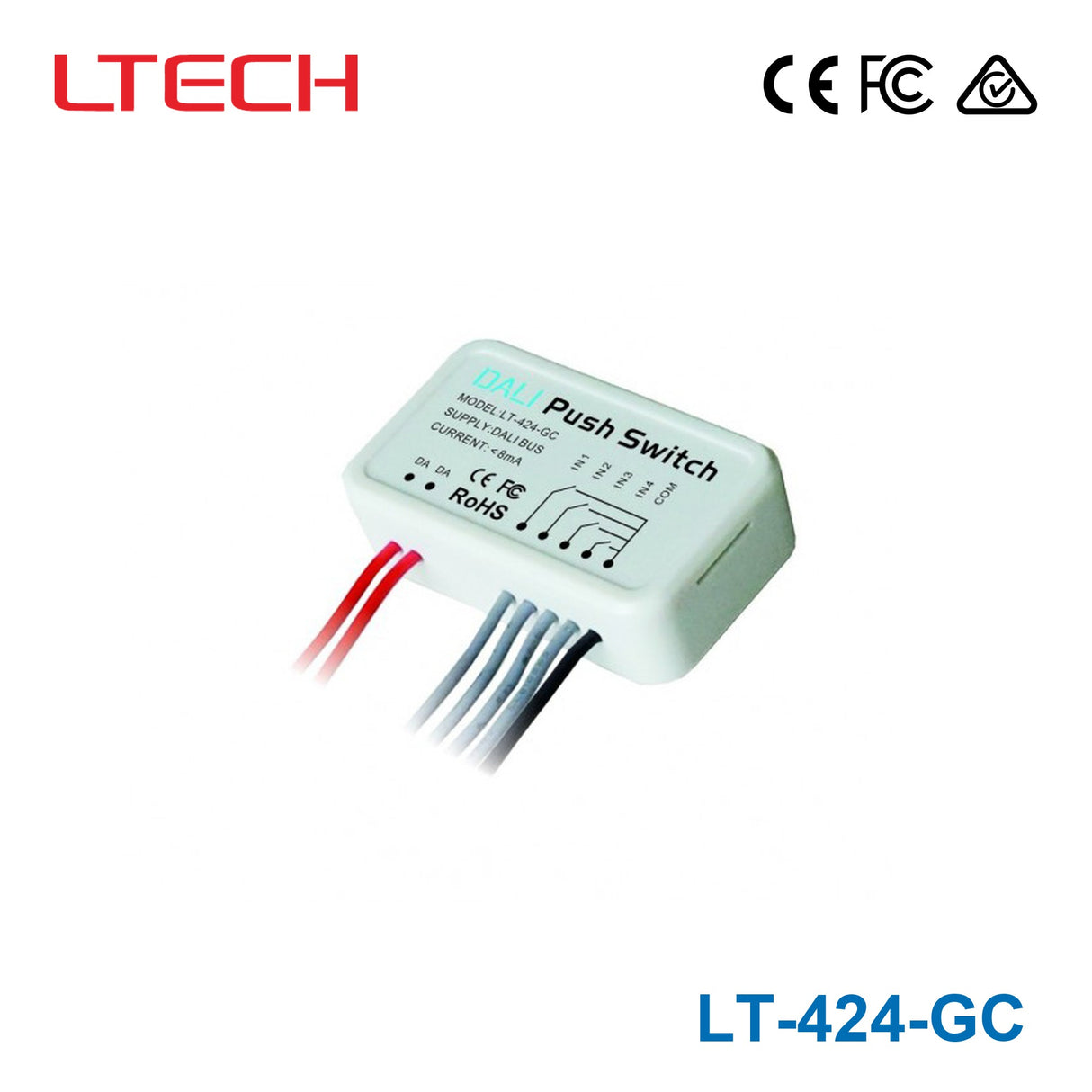 Ltech LT-424-GC Dali Group Push Switch