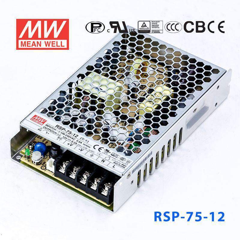 Mean Well RSP-75-12 Power Supply 75W 12V