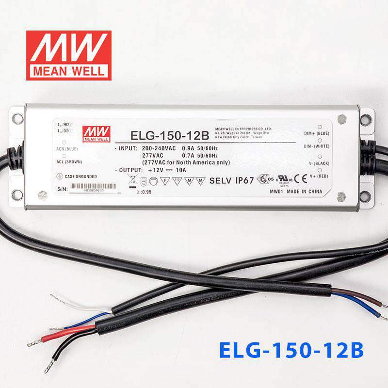 Mean Well ELG-150-12B Power Supply 120W 12V - Dimmable 10A - PHOTO 2