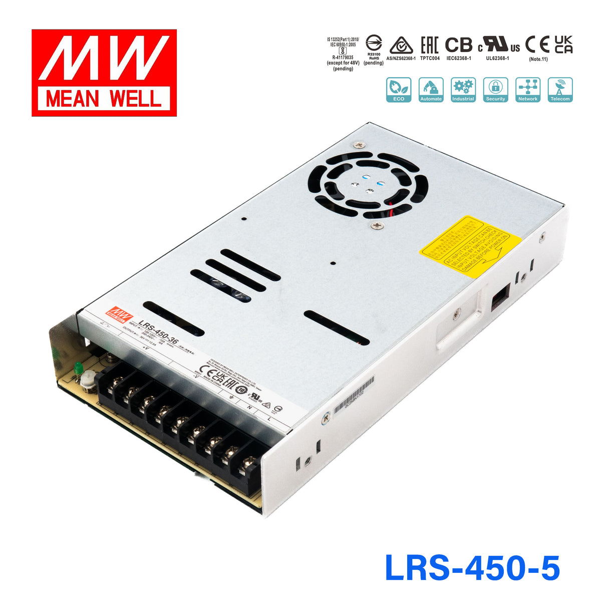 Mean Well LRS-450-36 Power Supply 450W 36V