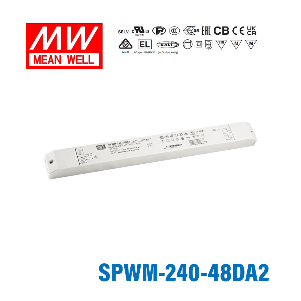 MEAN WELL SPWM-240-48DA2 240W 48V CV LED Driver