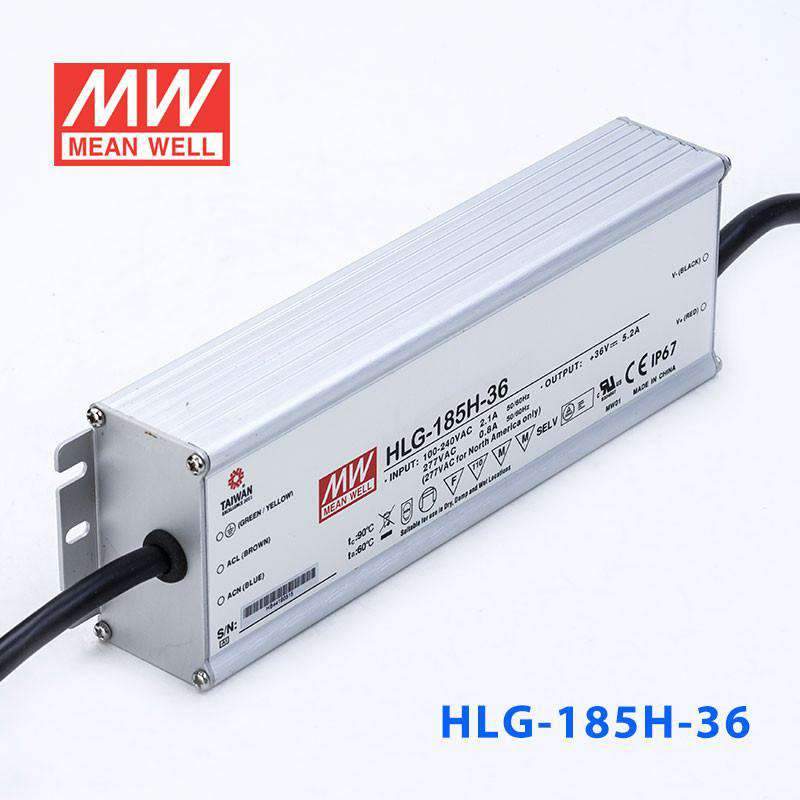 Mean Well HLG-185H-36 Power Supply 185W 36V 5.2A - PHOTO 1