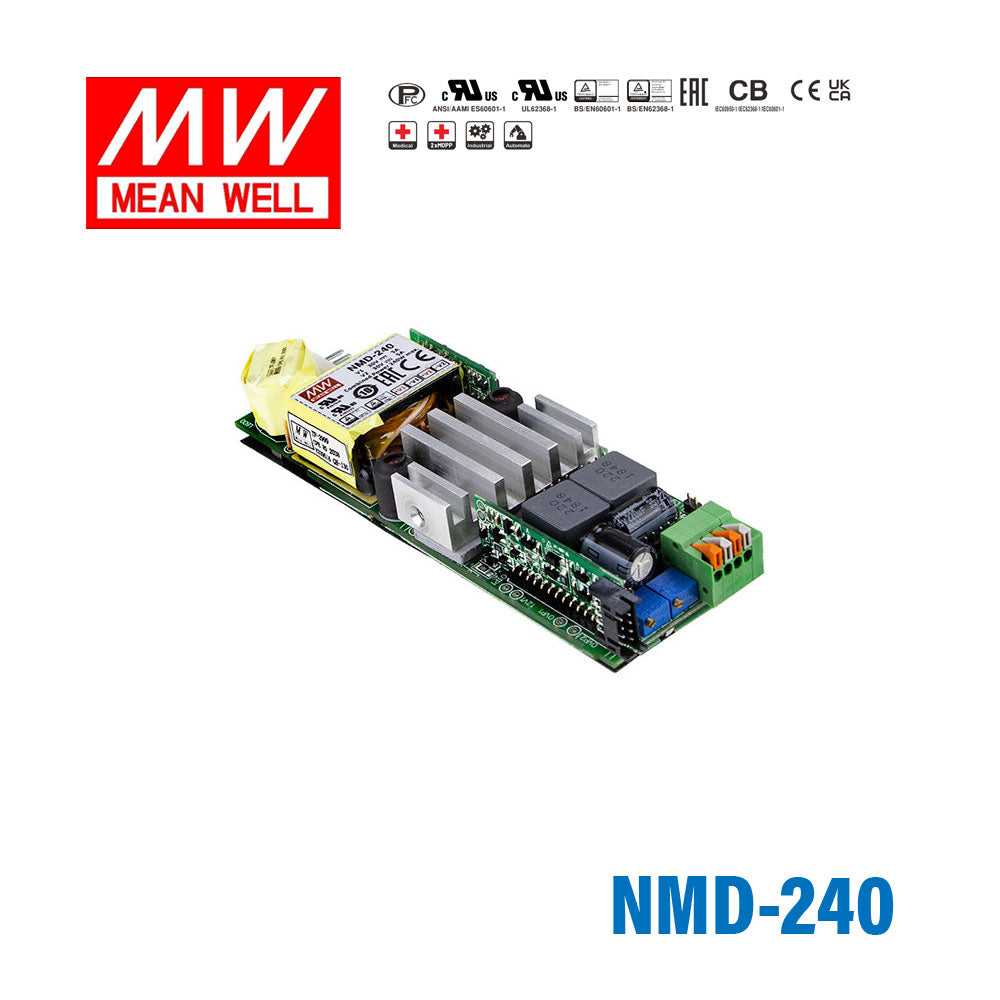 Mean Well NMD-240 Modular Power Supply, 2 Slot Output, 240W, 12V, Configuration Code D