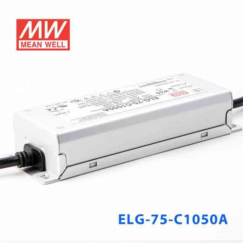 Mean Well ELG-75-C1050A Power Supply 75W 1050mA - Adjustable