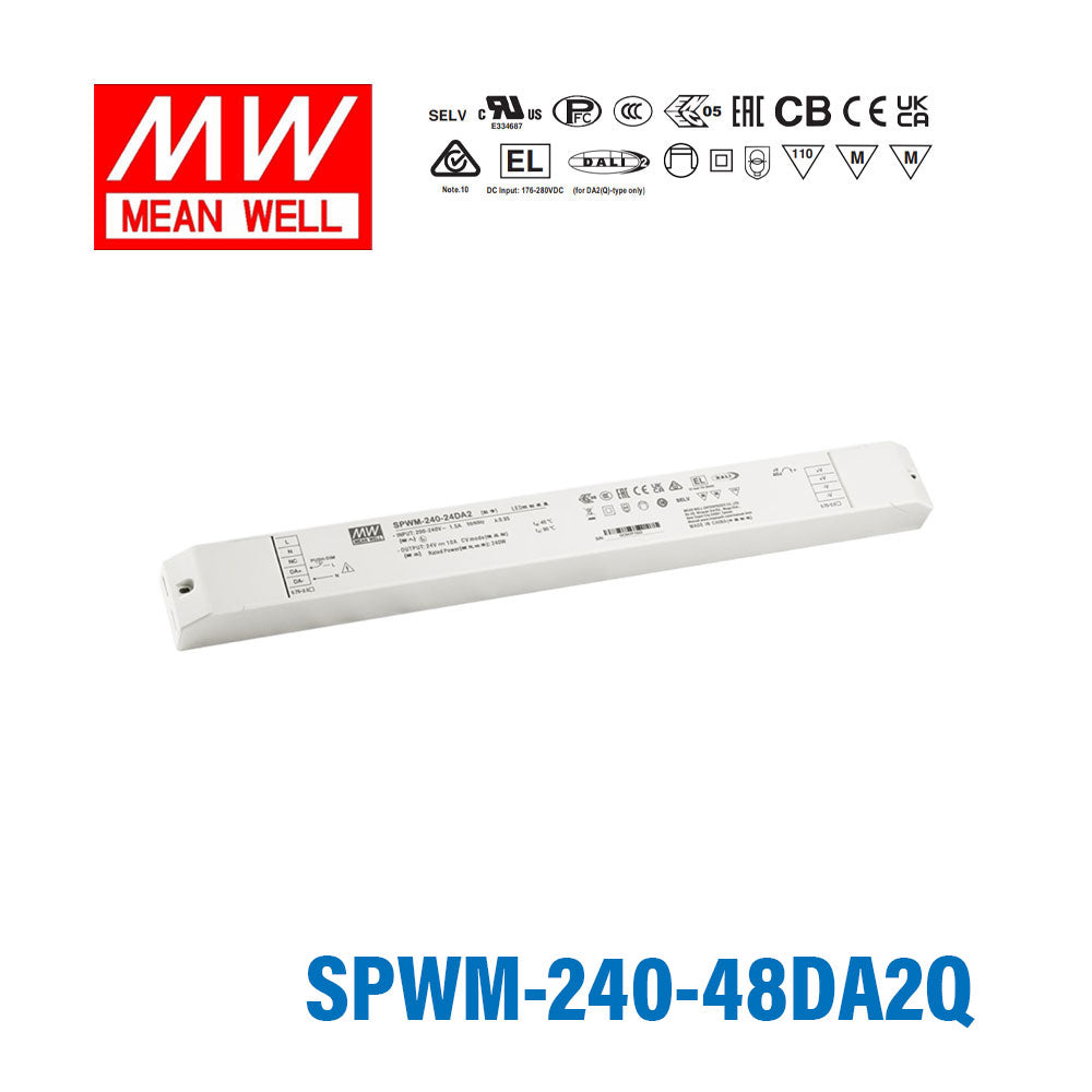 MEAN WELL SPWM-240-48DA2Q 240W 48V CV LED Driver