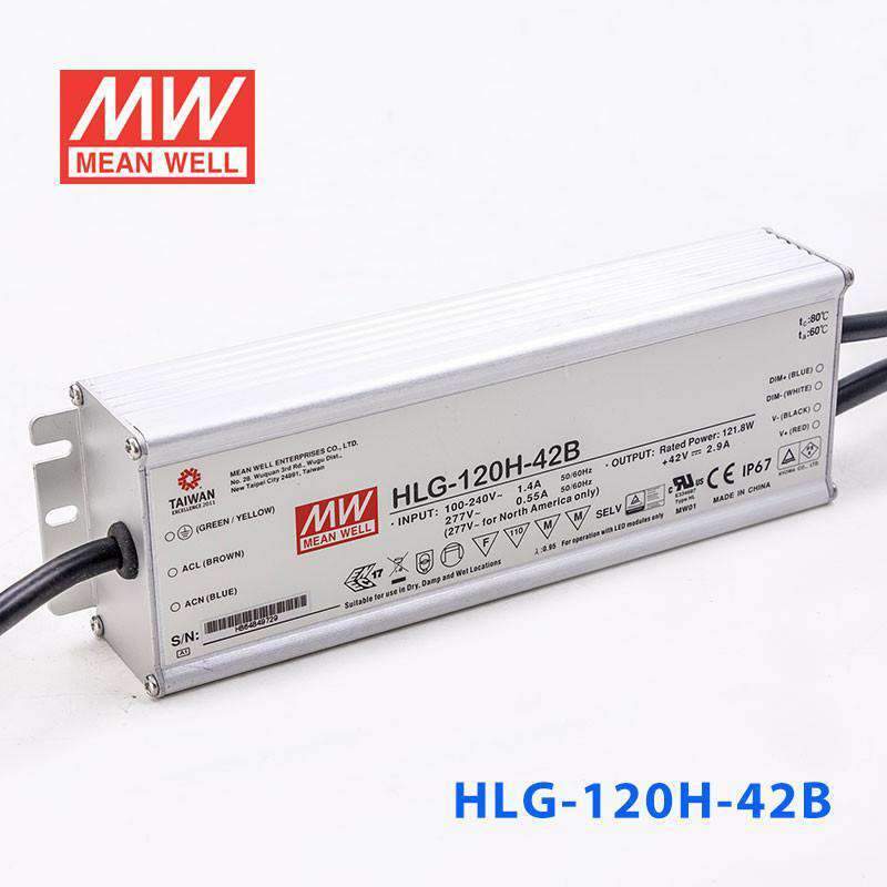 Mean Well HLG-120H-42B Power Supply 120W 42V- Dimmable 2.9A - PHOTO 1