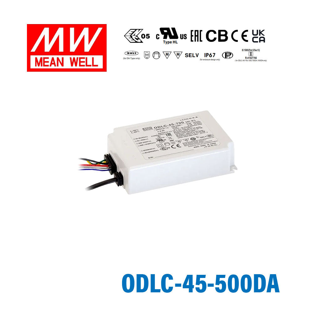 Mean Well ODLC-45-500DA Power Supply 45W 500mA, DALI