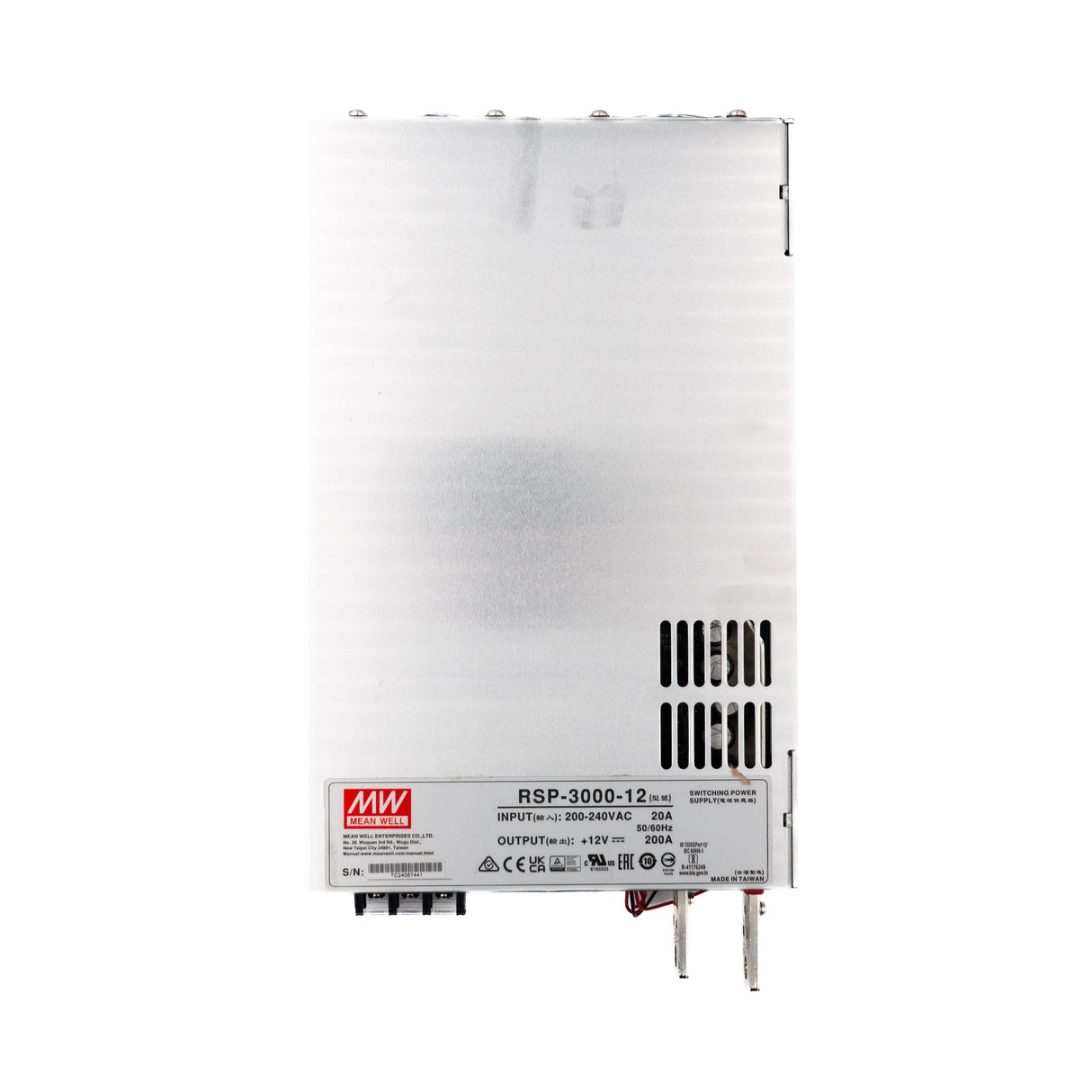 Mean Well RSP-3000-12 Power Supply 2400W 12V 200A - PHOTO 2