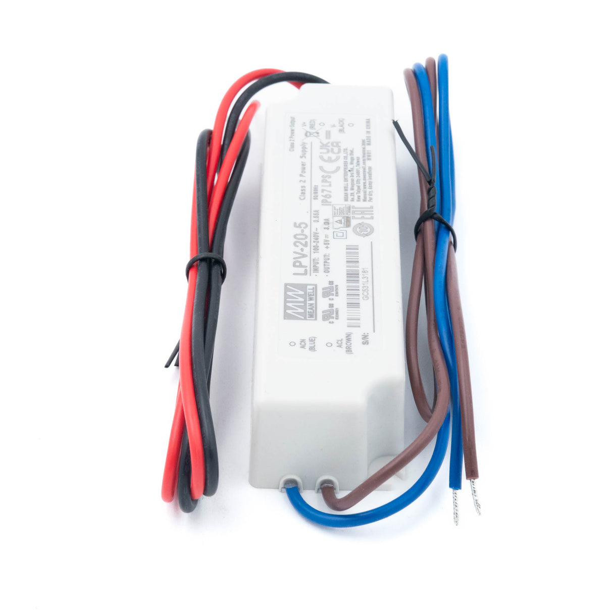 Mean Well LPV-20-5 LED Driver — 15W 5V 3A IP67 Waterproof - PHOTO 3
