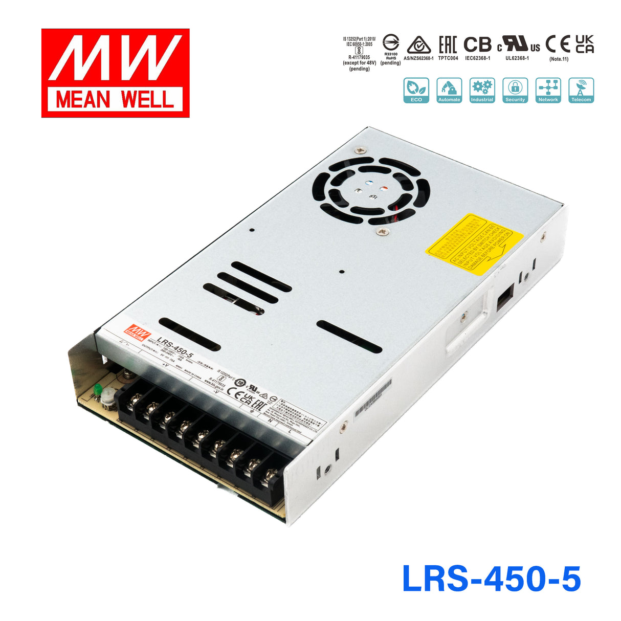 Mean Well LRS-450-5 Power Supply 450W 5V
