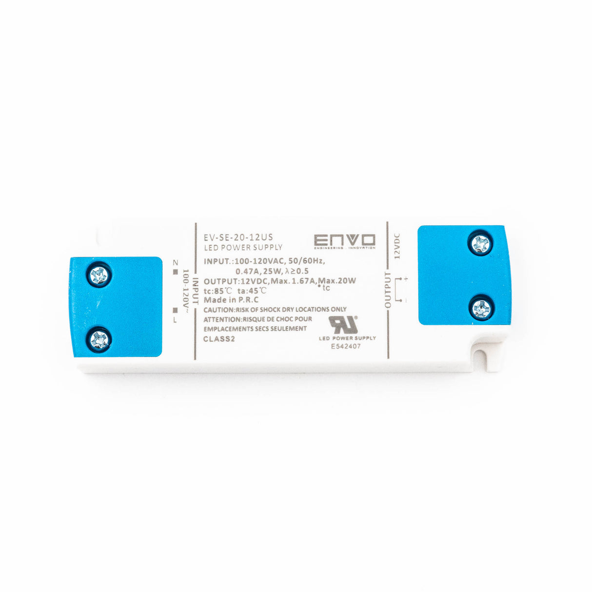 ENVO EV-SE-20-12US LED Driver 20W 12V 1.67A - PHOTO 1
