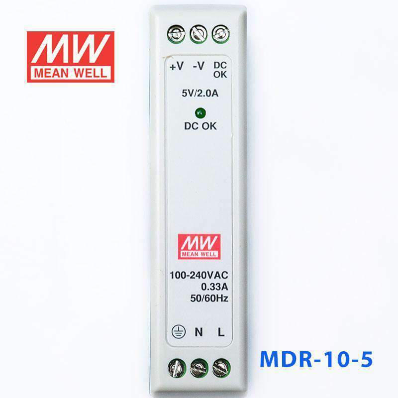 Mean Well MDR-10-5 Single Output Industrial Power Supply 10W 5V - DIN Rail - PHOTO 2