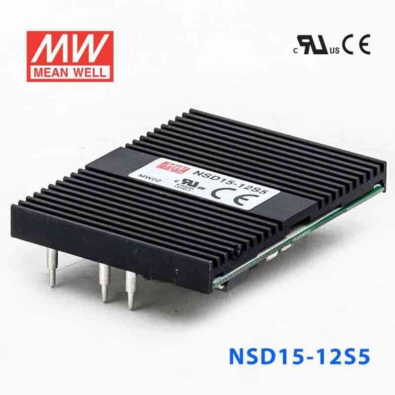Mean Well NSD15-12S5 DC-DC Converter - 15W - 9.4~36V in 5V out 3A