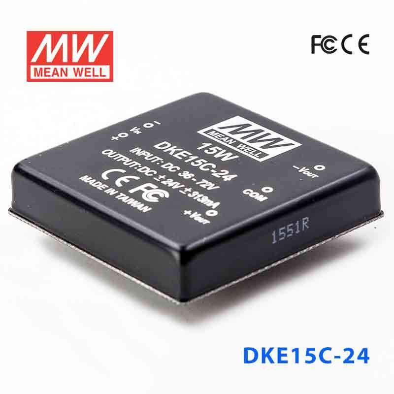 Mean Well DKE15C-24 DC-DC Converter - 15W - 36~72V in ±24V out 313mA