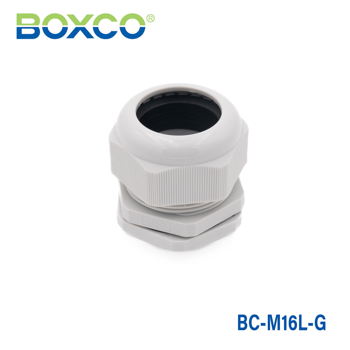Boxco BC - M16L - G 4 - 8mm Grey Metric Cable Gland - BC - M16L - G - powersupplymall.com