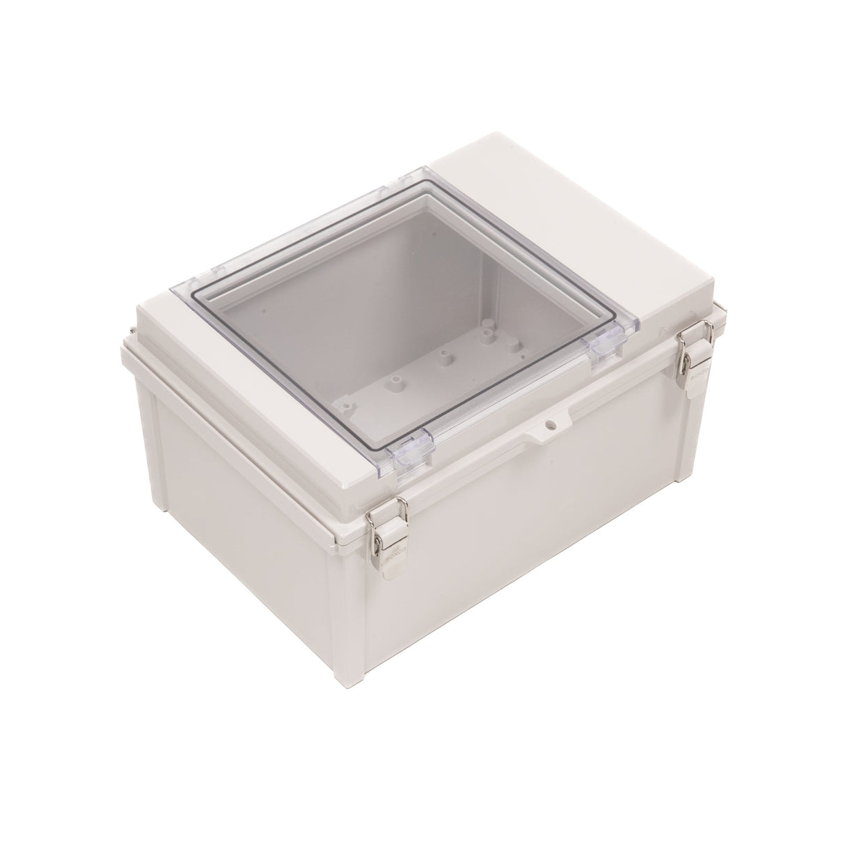Boxco D - Series 13.78 x 9.84 x 7.48 Inches(350 x 250 x 190mm) All In One Dual Door Box Enclosure, IP67, IK08, ABS, Grey Cover - BC-ARD-253519 - powersupplymall.com