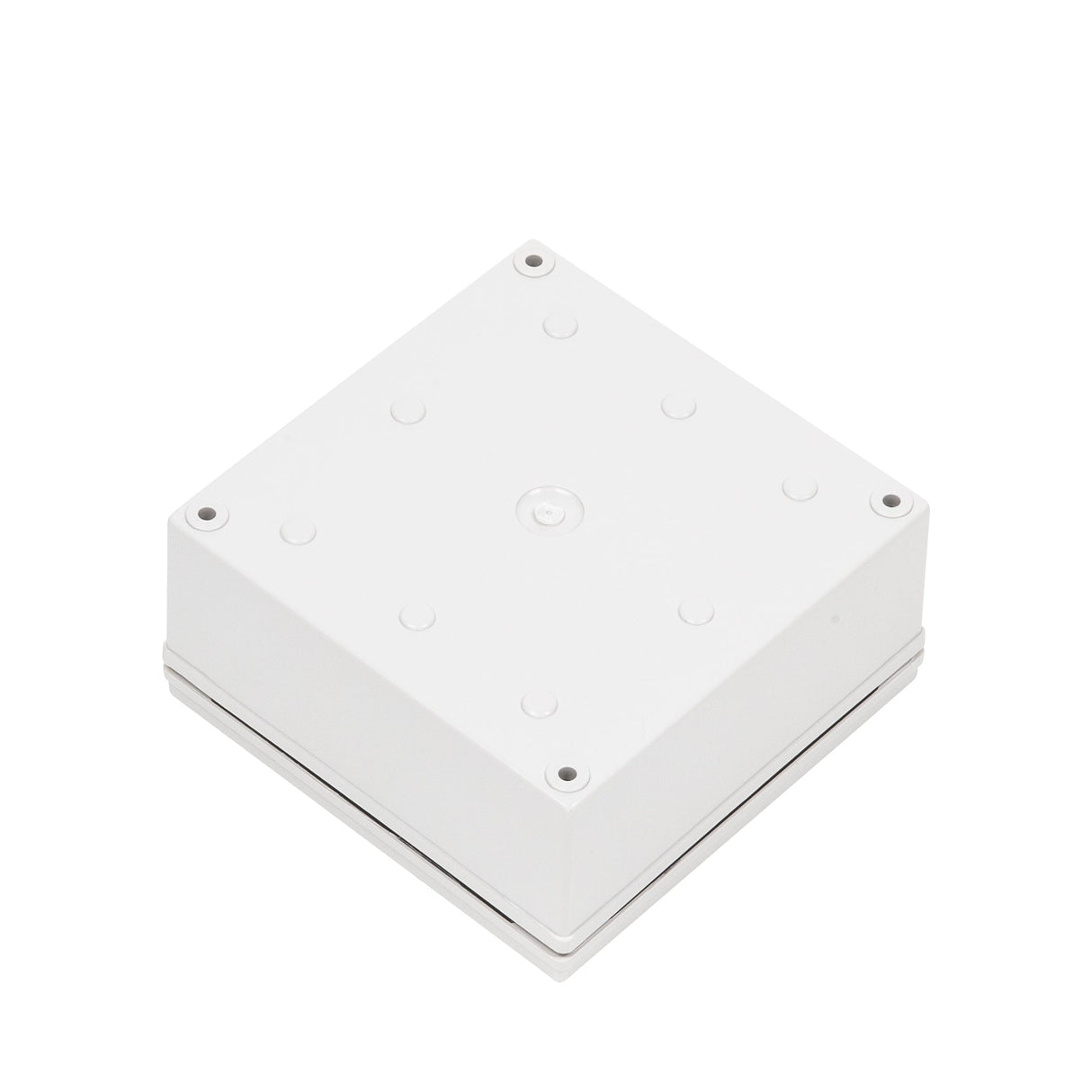 Boxco M - Series 5.12 x 5.12 x 2.36 Inches(130 x 130 x 60mm) Plastic Enclosure, IP67, IK08, PC, Grey Cover, Screw Type - BC - CGM - 131306 - powersupplymall.com