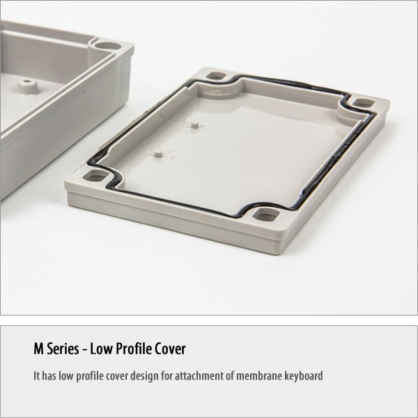 Boxco M - Series 7.09 x 7.09 x 2.95 Inches(180 x 180 x 75mm) Plastic Enclosure, IP67, IK08, ABS, Transparent Cover, Screw Type - BC-ATM-181807 - powersupplymall.com